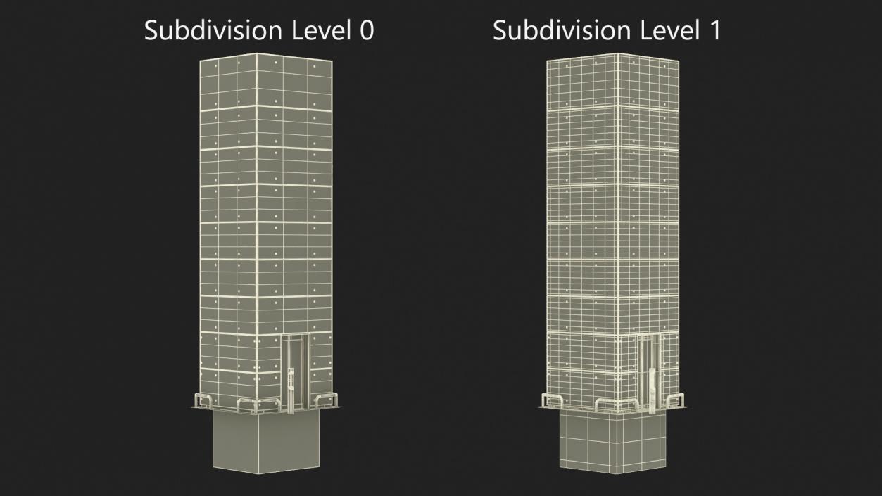 3D Glass Elevator Chrome