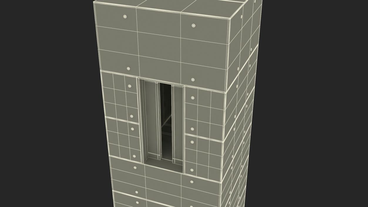 3D Glass Elevator Chrome