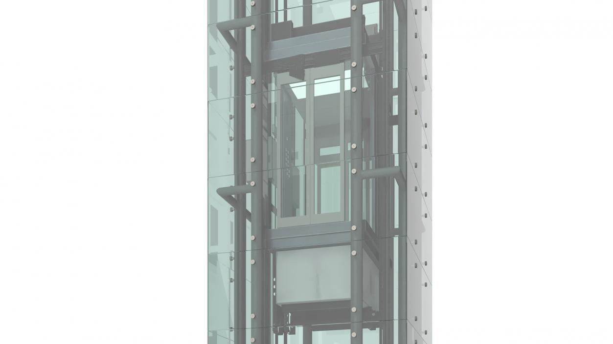 3D Glass Elevator Chrome