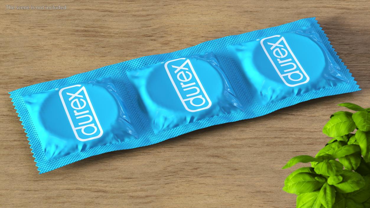 Condom Durex 3 Pack 3D model