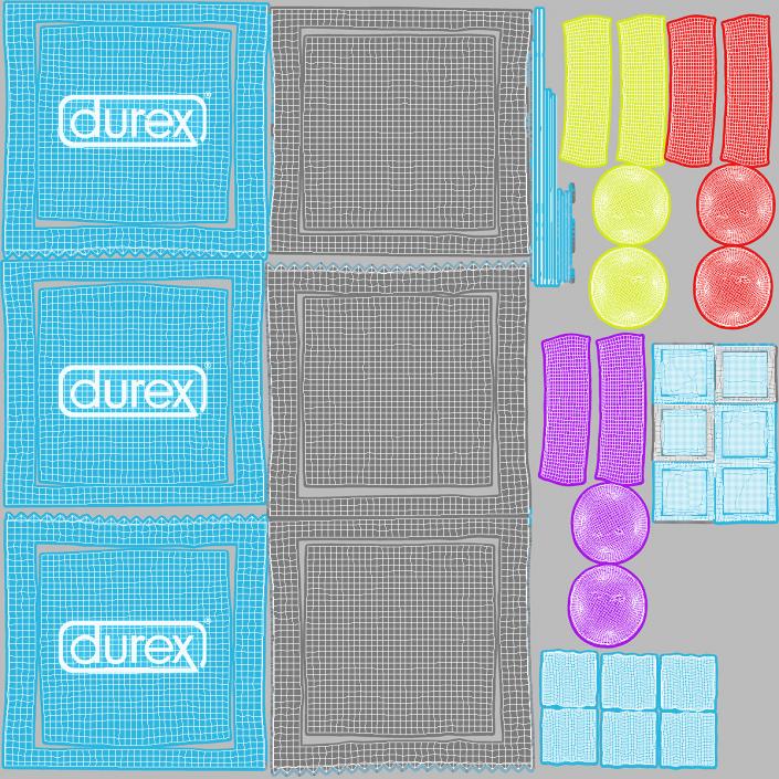 Condom Durex 3 Pack 3D model