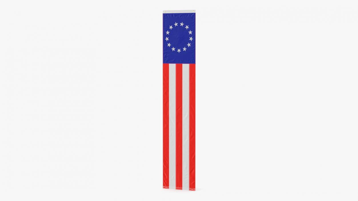 3D Pull Down Betsy Ross US Flag model