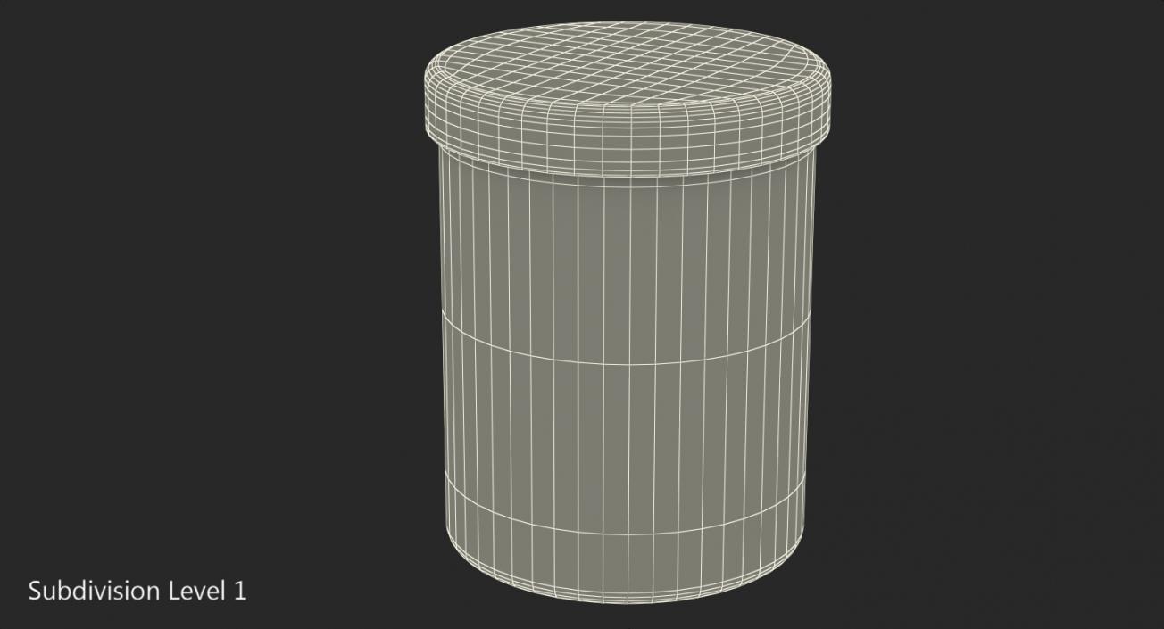 3D Plastic Round Box with Cap