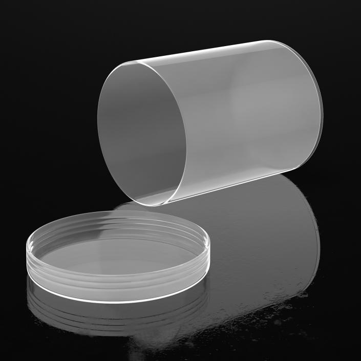 3D Plastic Round Box with Cap