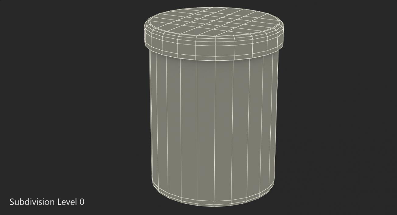 3D Plastic Round Box with Cap