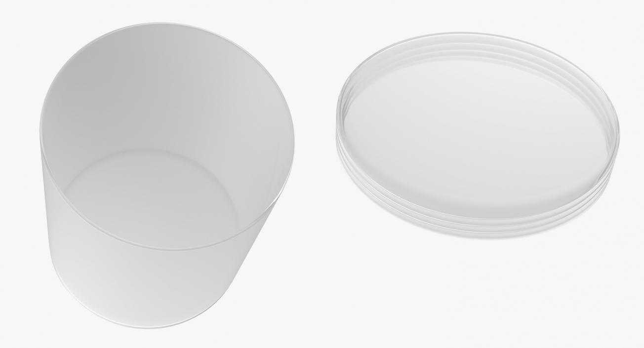 3D Plastic Round Box with Cap