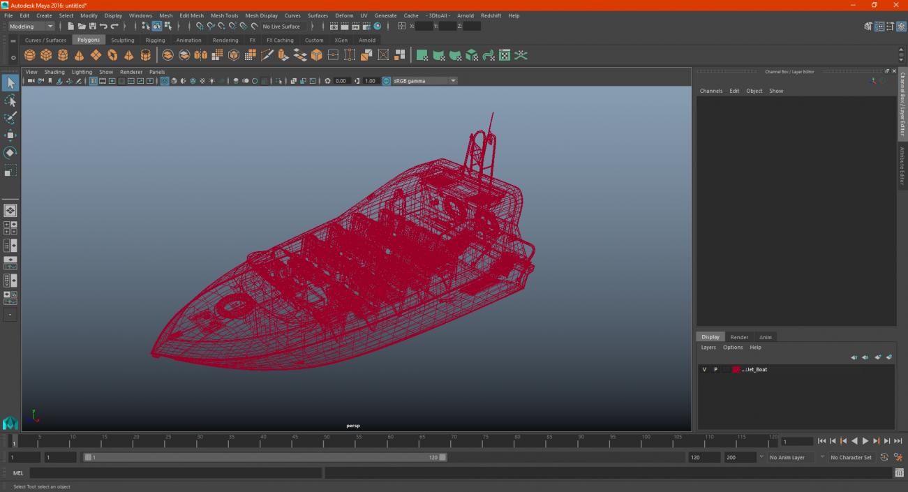 3D model Jet Boat