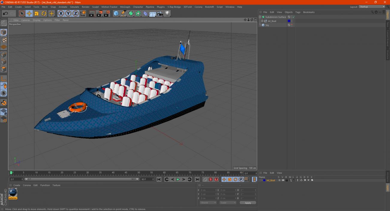 3D model Jet Boat