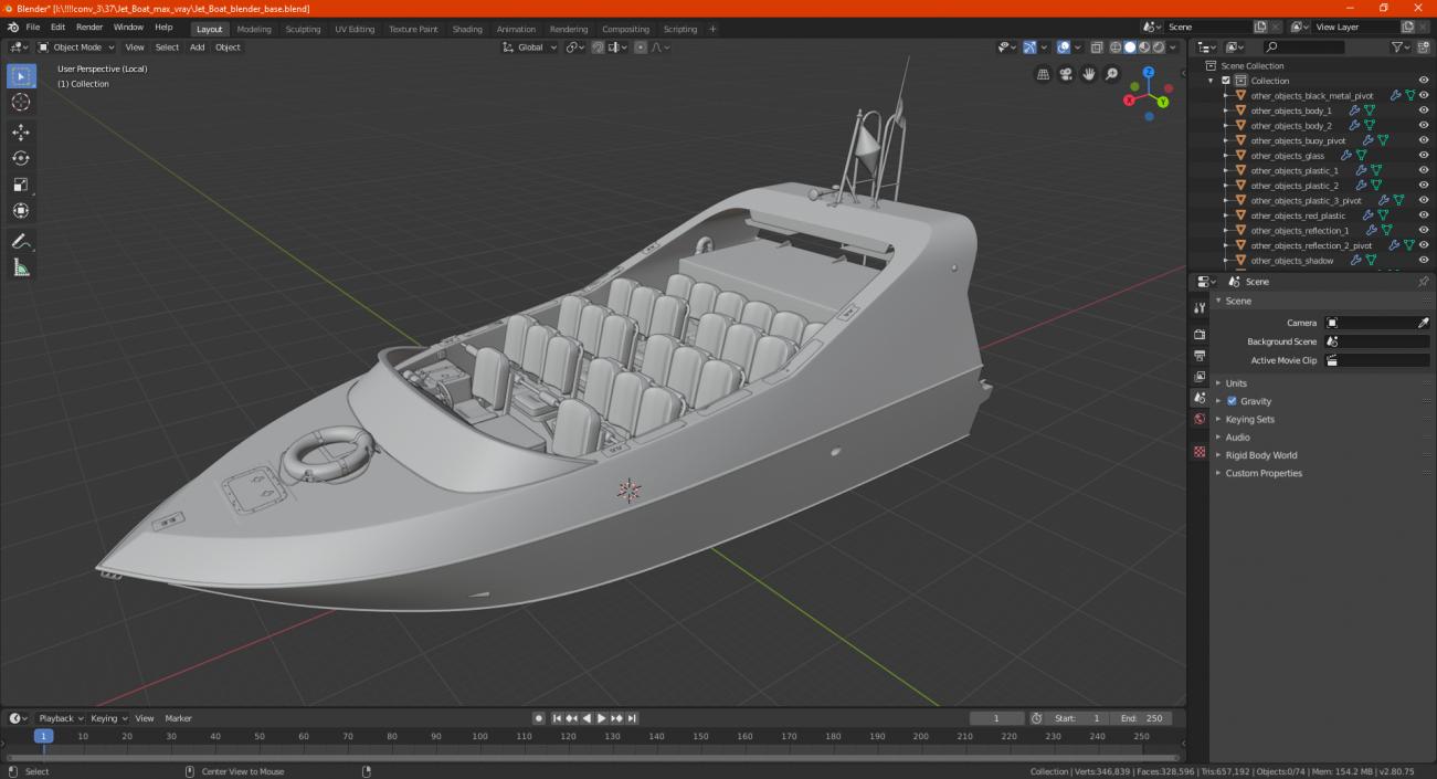 3D model Jet Boat