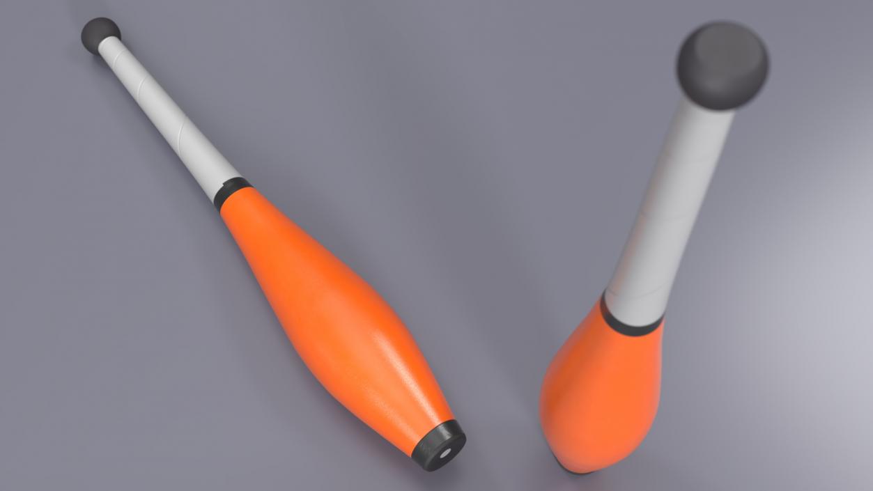 Juggling Quille Orange 3D