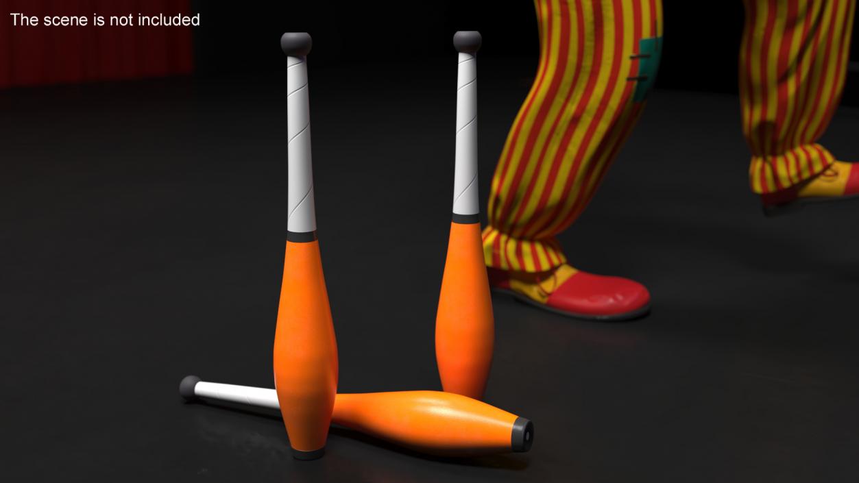 Juggling Quille Orange 3D