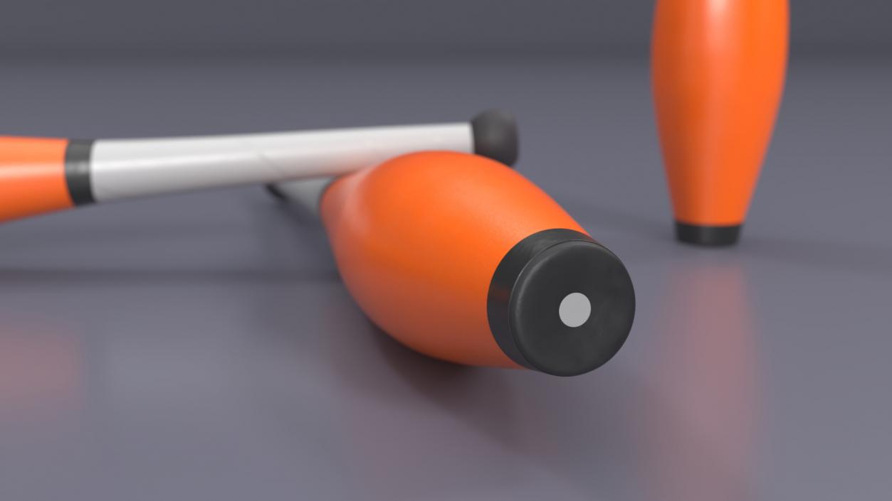 Juggling Quille Orange 3D