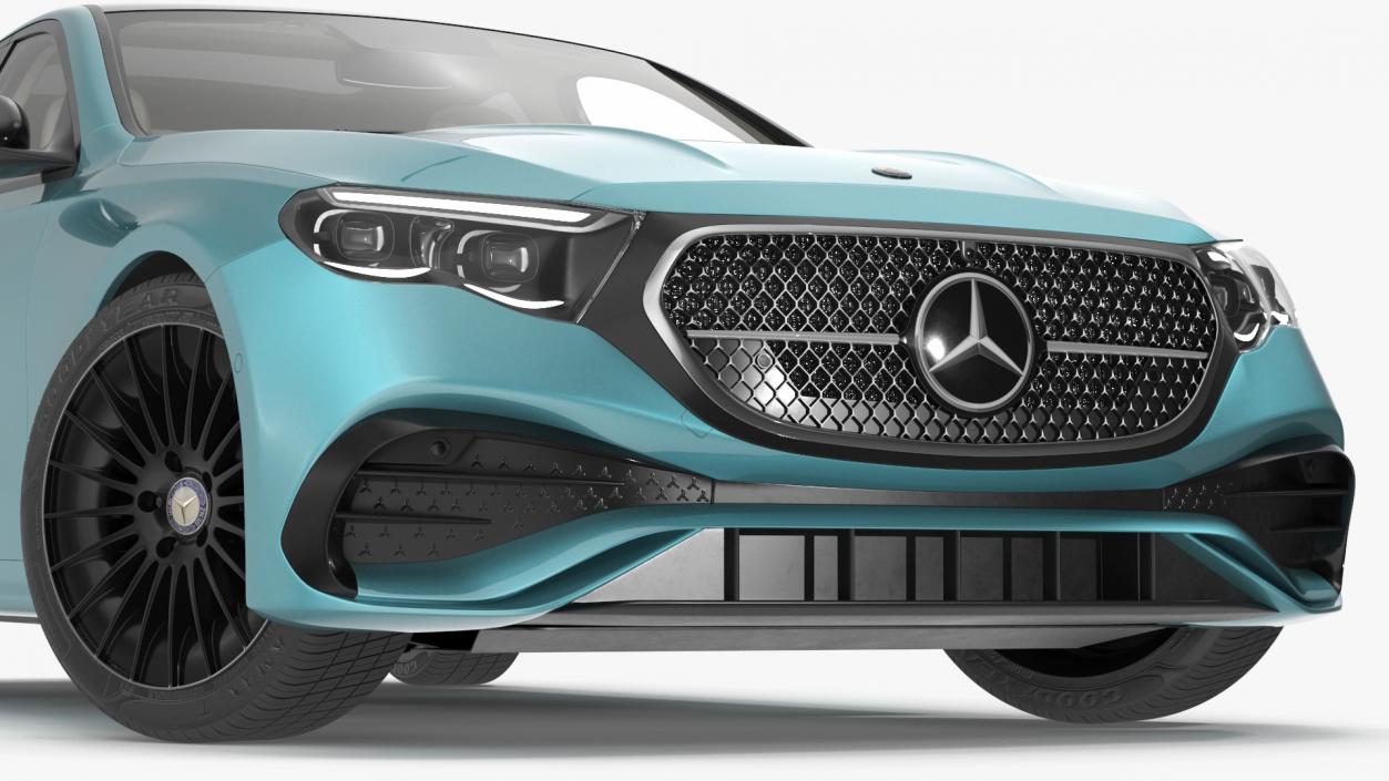 Next Gen Mercedes E-Class 2023 Blue Rigged 3D