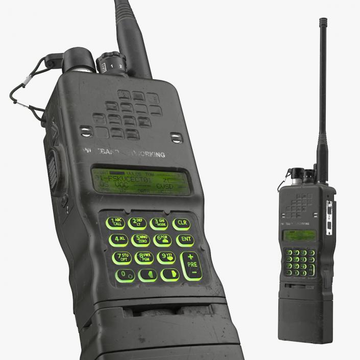 3D Military Walkie Talkie Dirty model