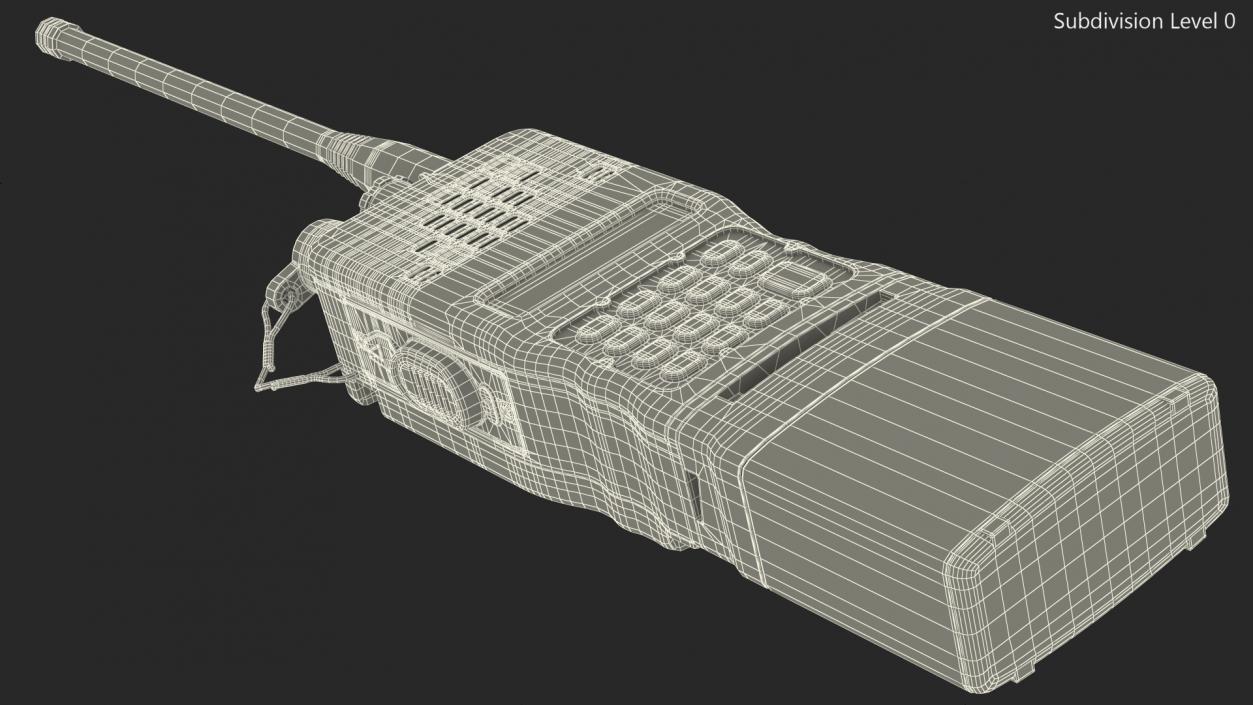 3D Military Walkie Talkie Dirty model