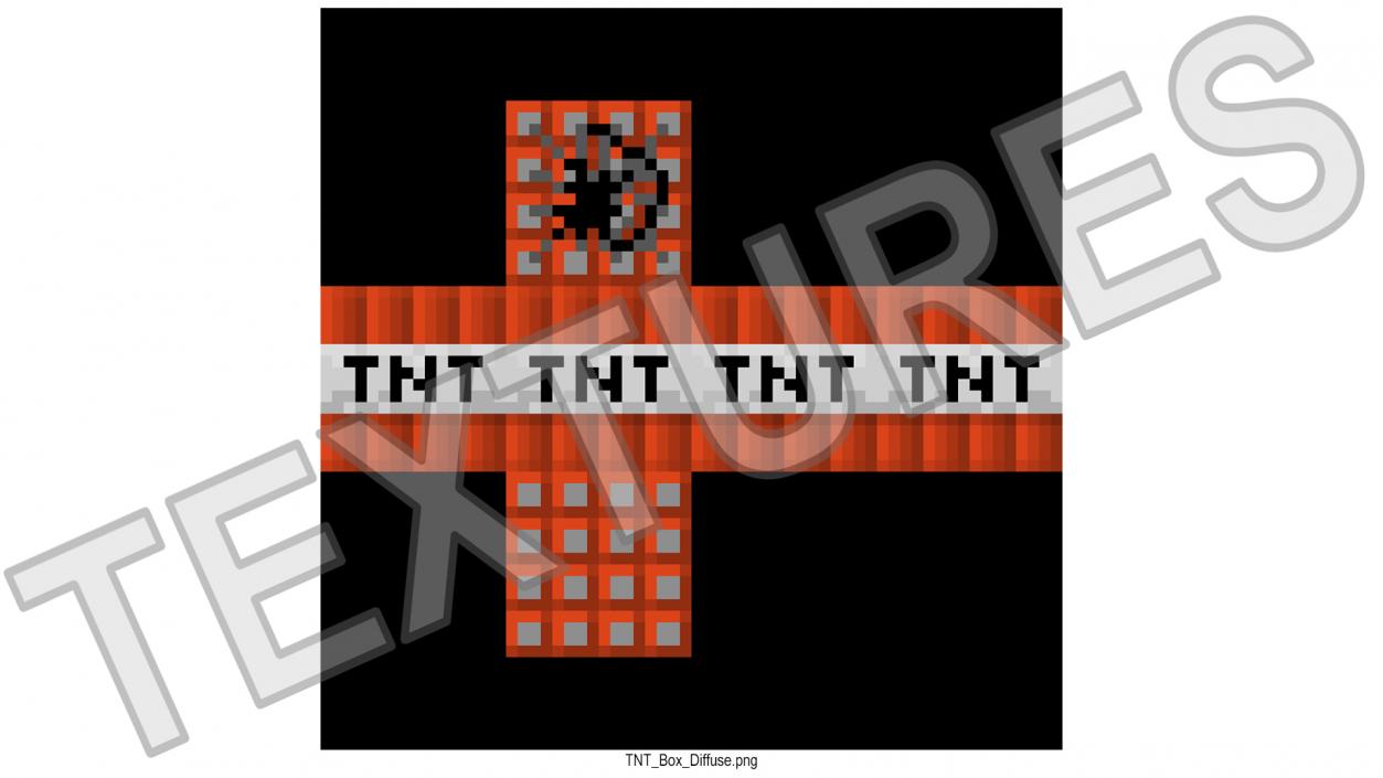 3D model Minecraft Multi TNT Block