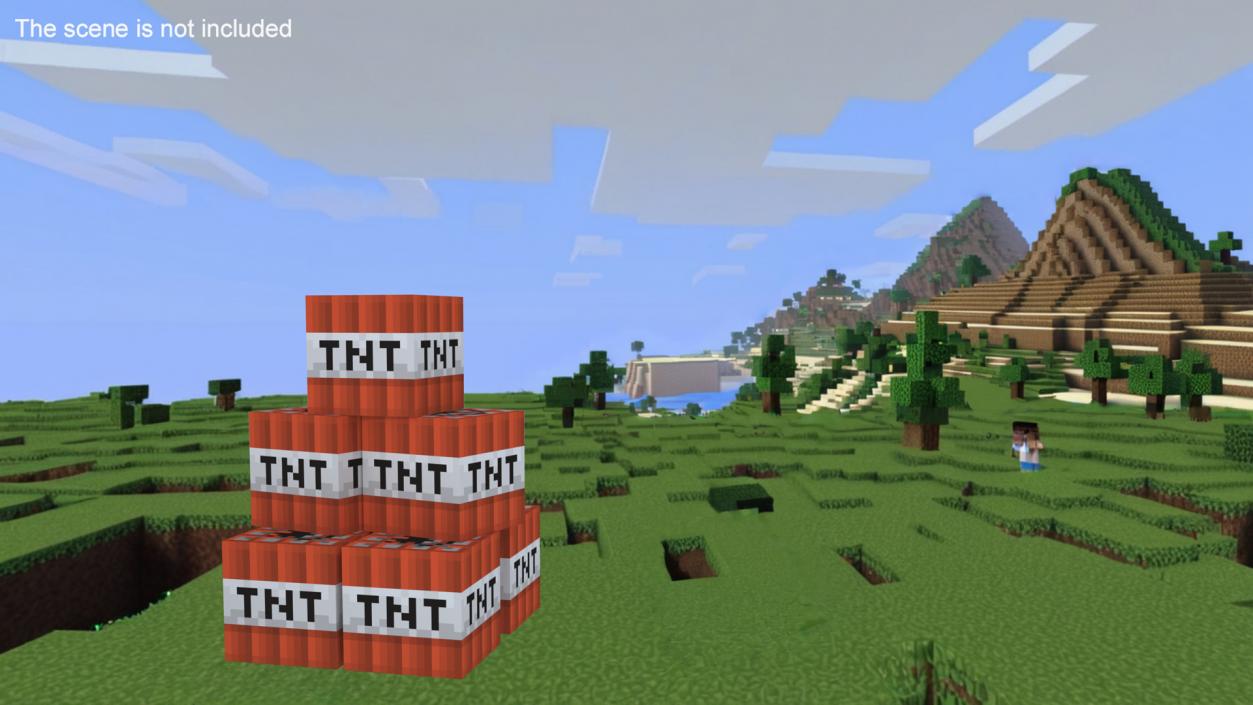 3D model Minecraft Multi TNT Block