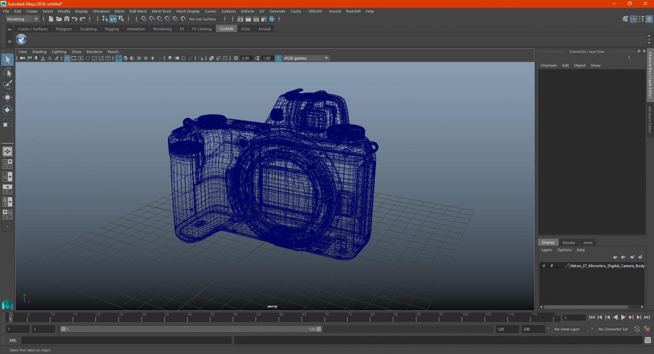 Nikon Z7 Mirrorless Digital Camera Body 3D model