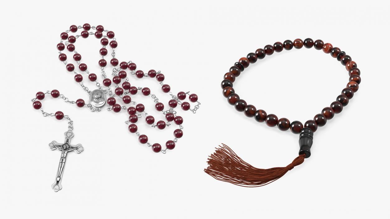 3D Prayer Beads Collection model