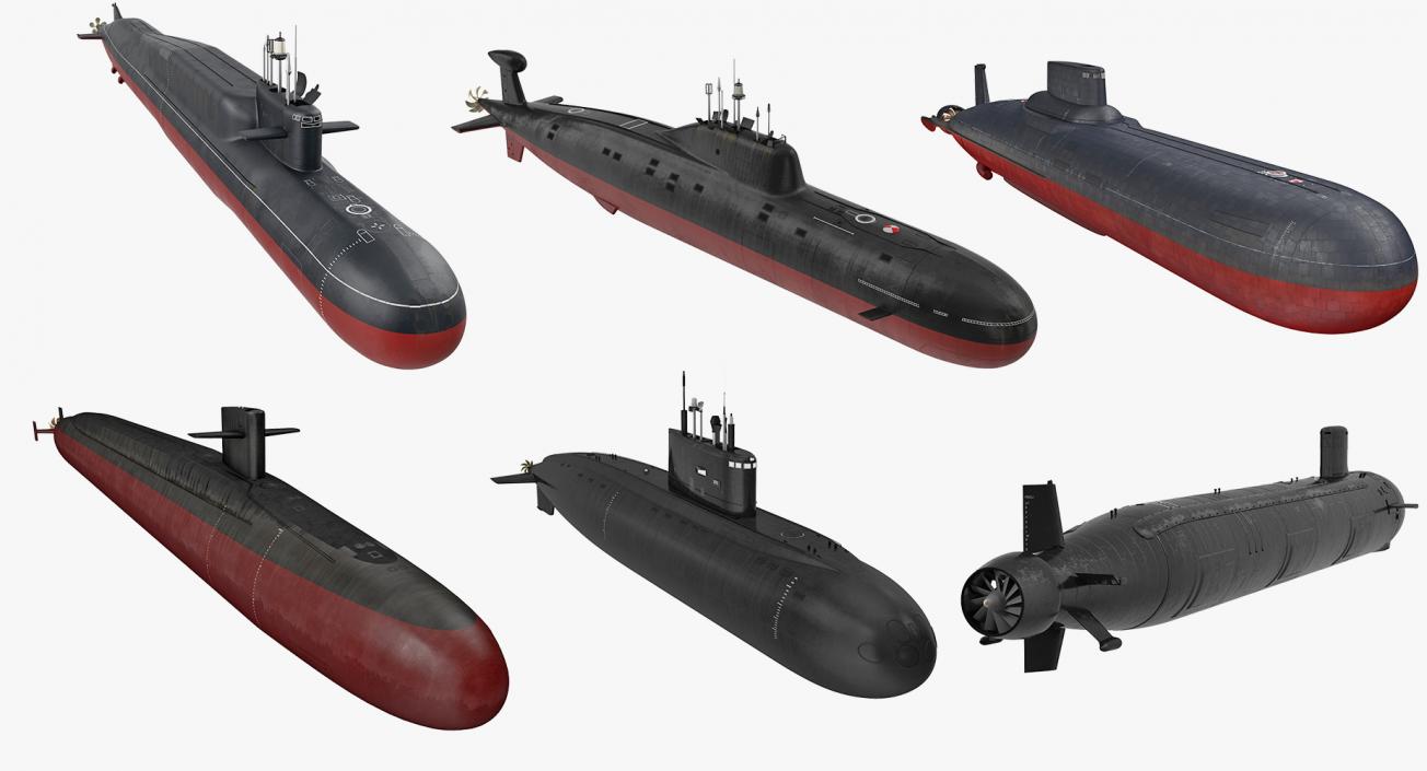 3D model Military Submarines Collection