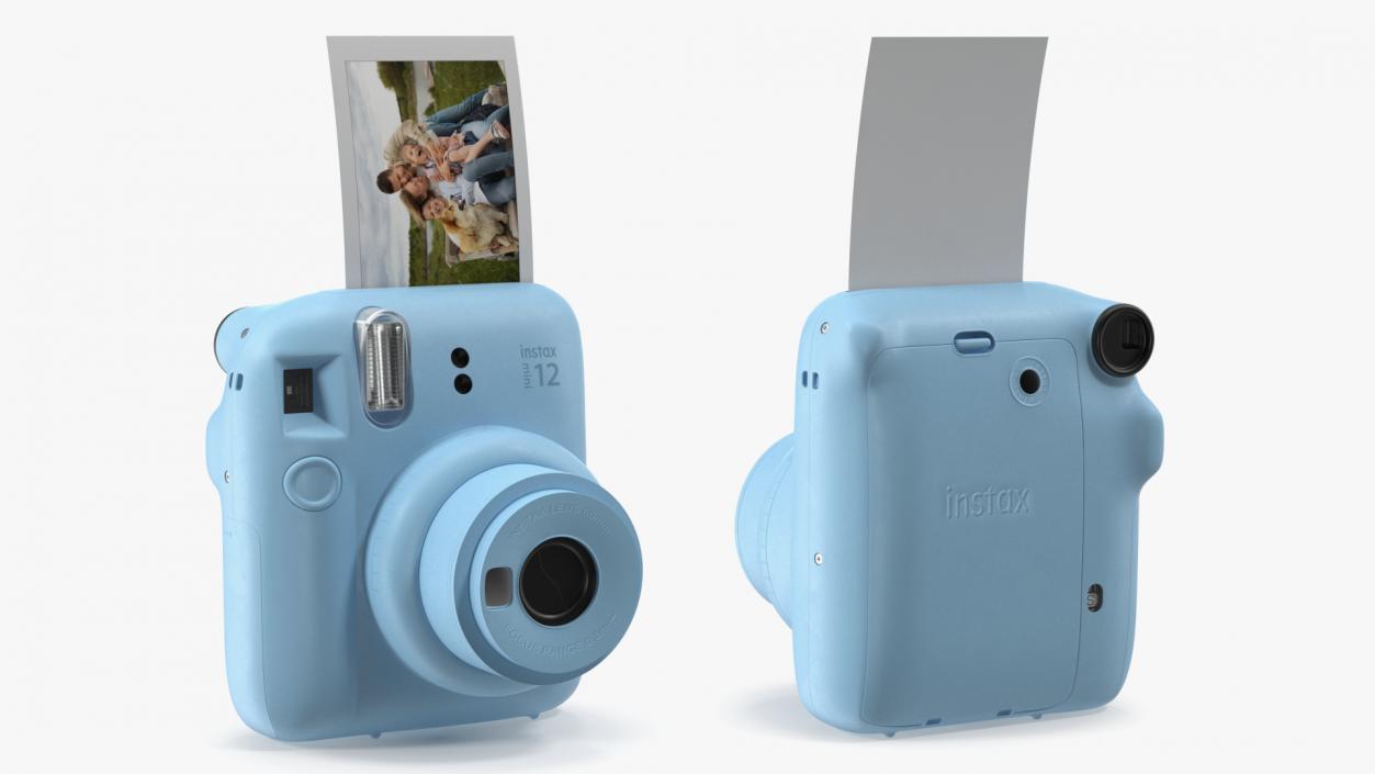 Fujifilm INSTAX Mini 12 Camera Pastel Blue 3D