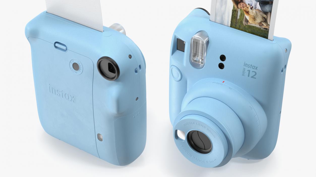 Fujifilm INSTAX Mini 12 Camera Pastel Blue 3D