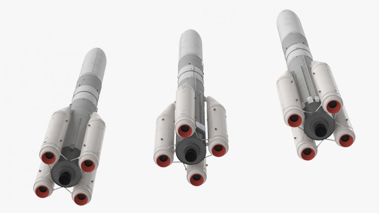 Space Rocket Launch Vehicle 3D