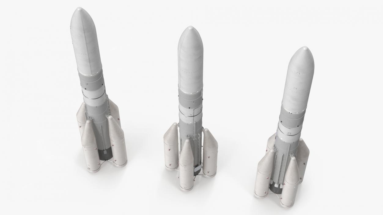 Space Rocket Launch Vehicle 3D