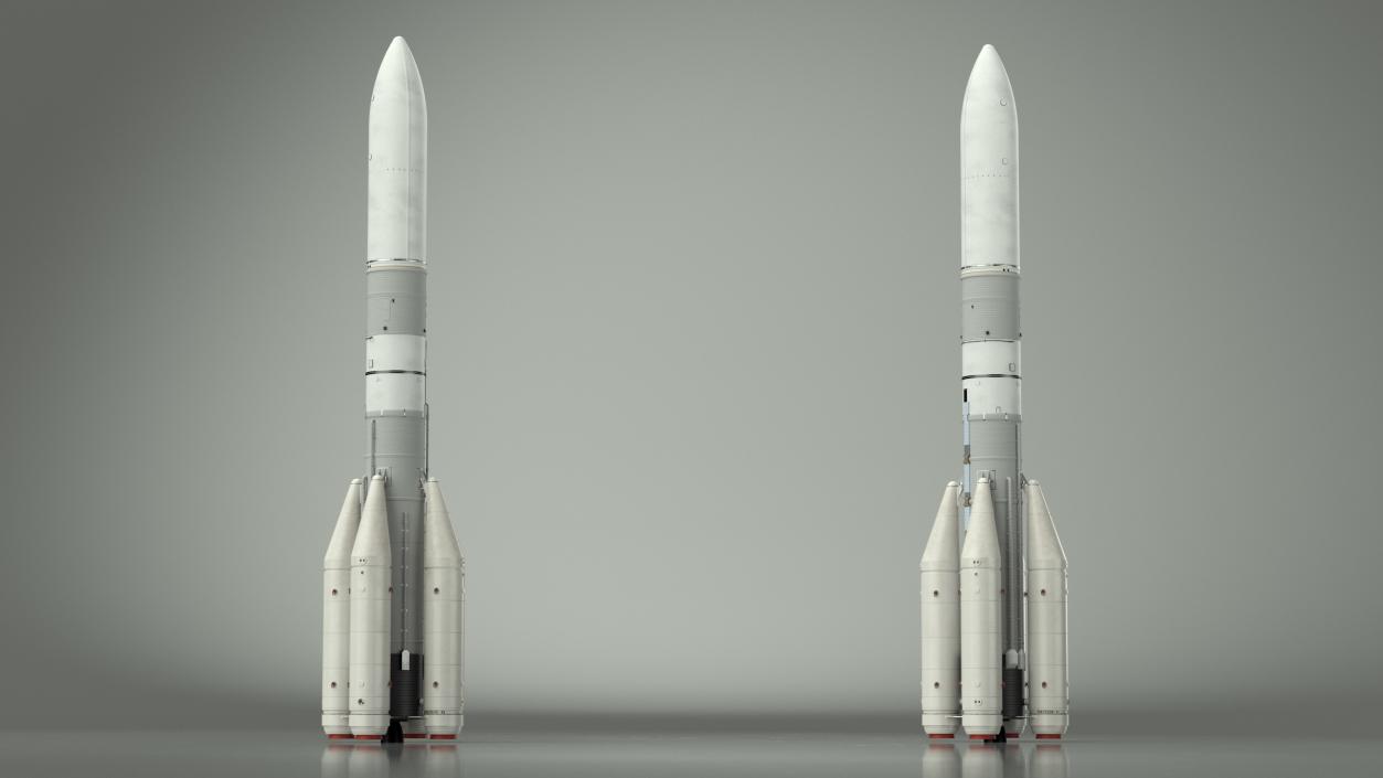 Space Rocket Launch Vehicle 3D