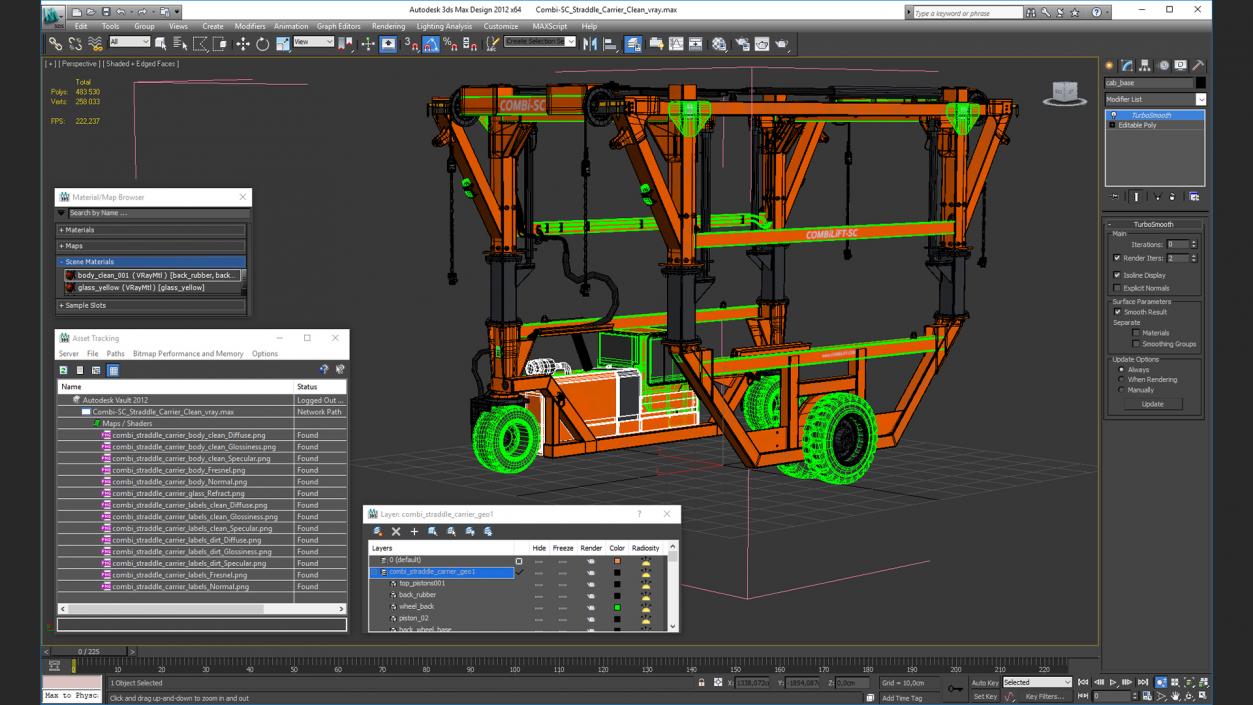 3D Combi-SC Straddle Carrier Clean