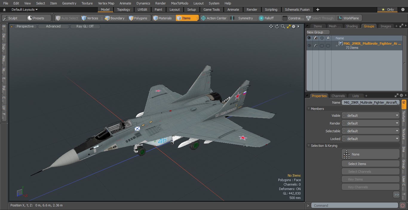 3D MiG 29KR Multirole Fighter Aircraft Russian Navy model