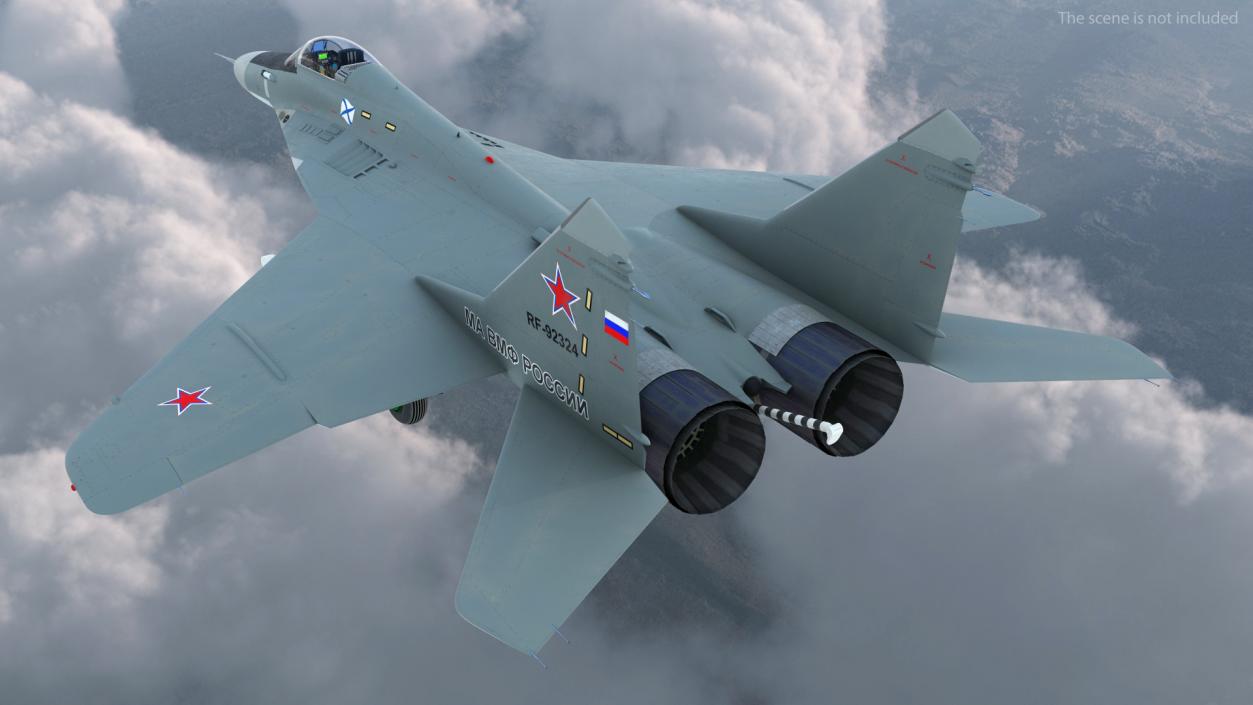 3D MiG 29KR Multirole Fighter Aircraft Russian Navy model