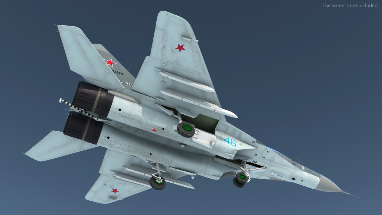 3D MiG 29KR Multirole Fighter Aircraft Russian Navy model