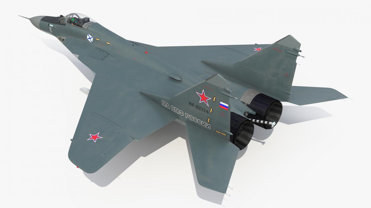 3D MiG 29KR Multirole Fighter Aircraft Russian Navy model