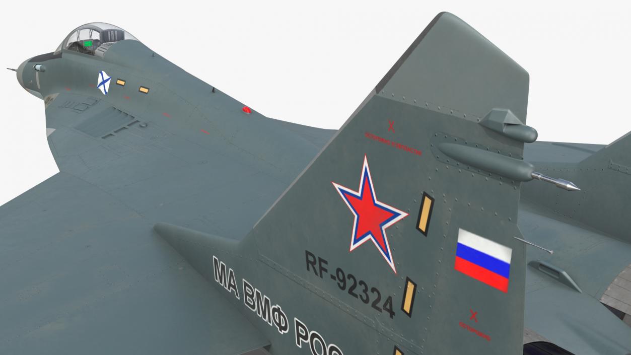 3D MiG 29KR Multirole Fighter Aircraft Russian Navy model