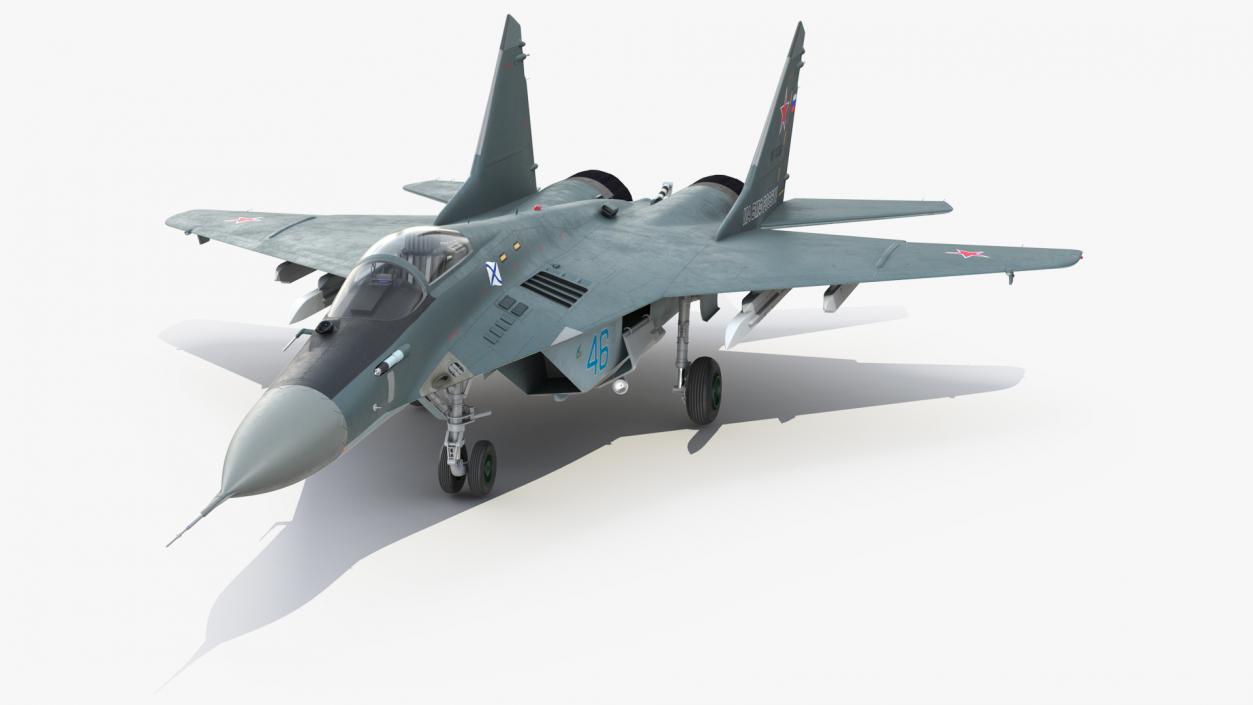 3D MiG 29KR Multirole Fighter Aircraft Russian Navy model