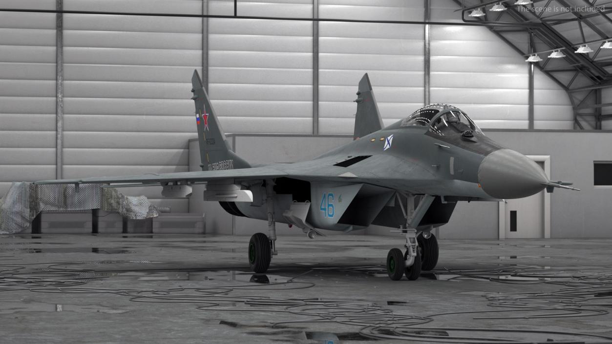 3D MiG 29KR Multirole Fighter Aircraft Russian Navy model