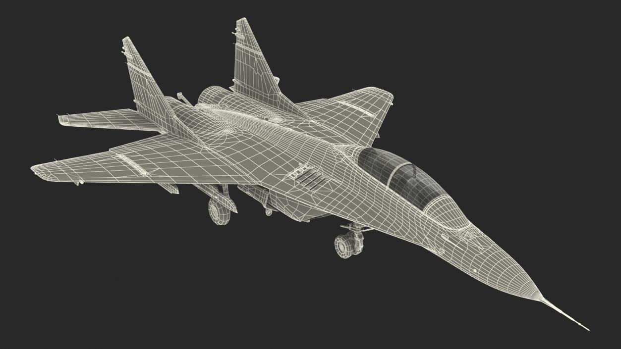 3D MiG 29KR Multirole Fighter Aircraft Russian Navy model