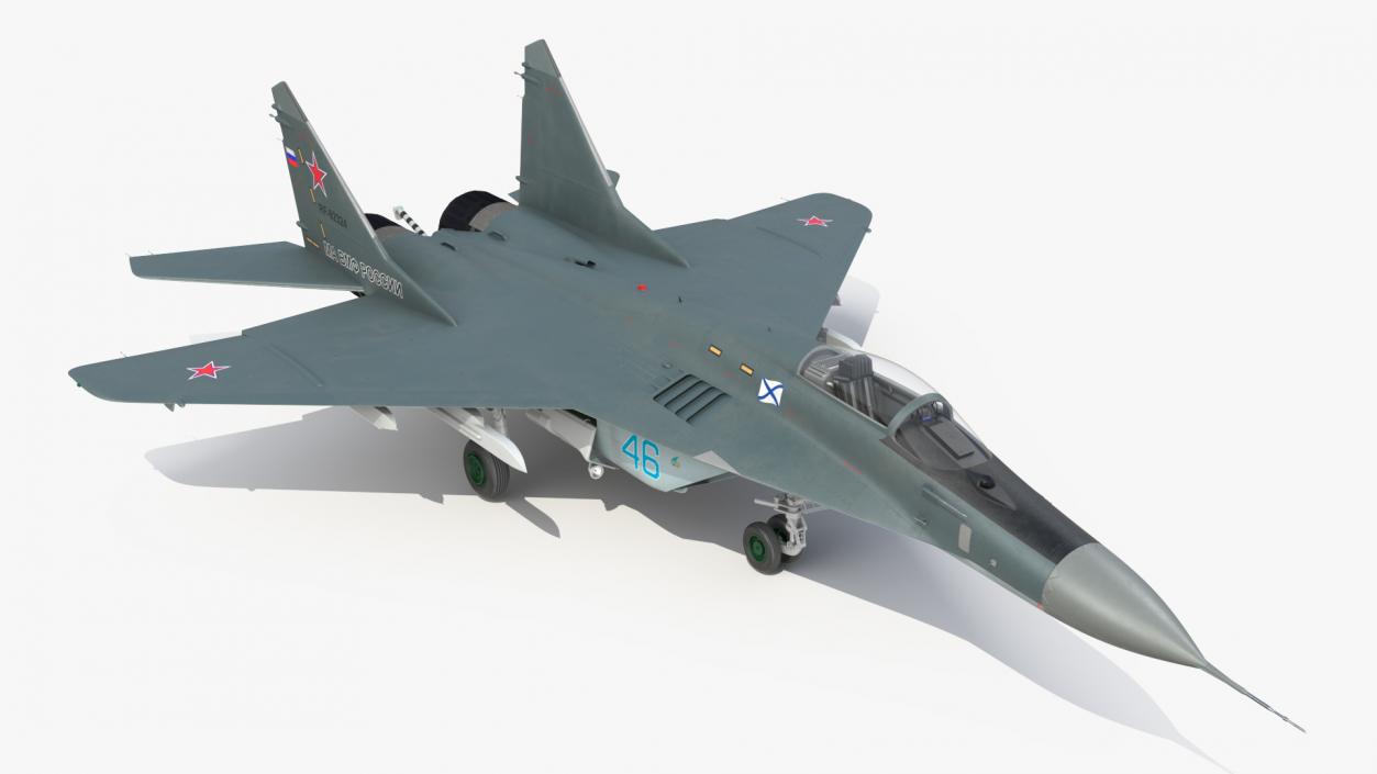 3D MiG 29KR Multirole Fighter Aircraft Russian Navy model