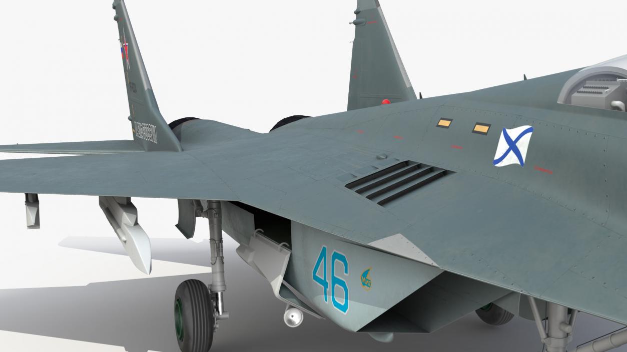 3D MiG 29KR Multirole Fighter Aircraft Russian Navy model