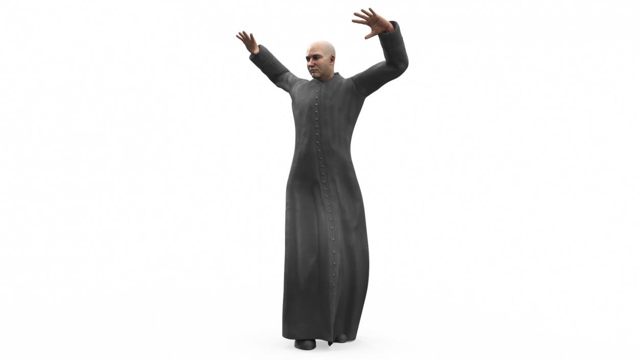 Catholic Priest Rigged 3D