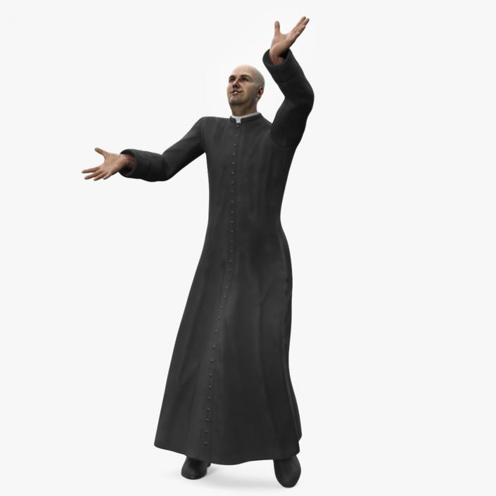 Catholic Priest Rigged 3D