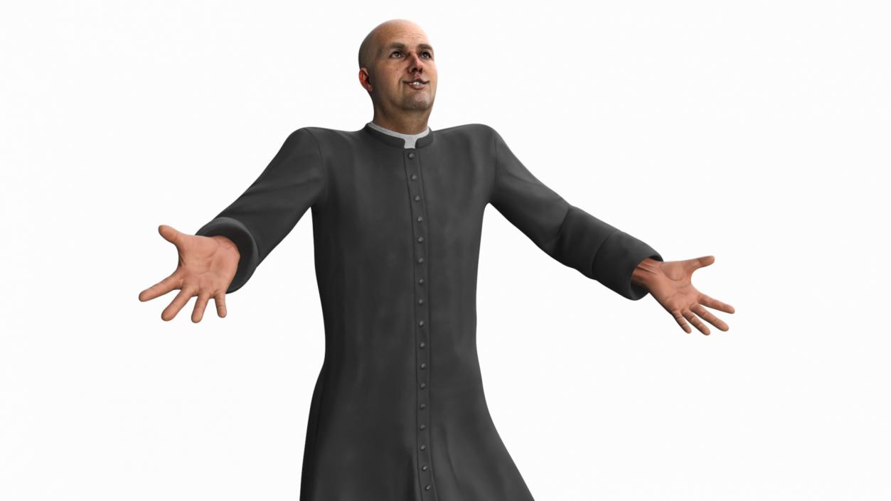 Catholic Priest Rigged 3D