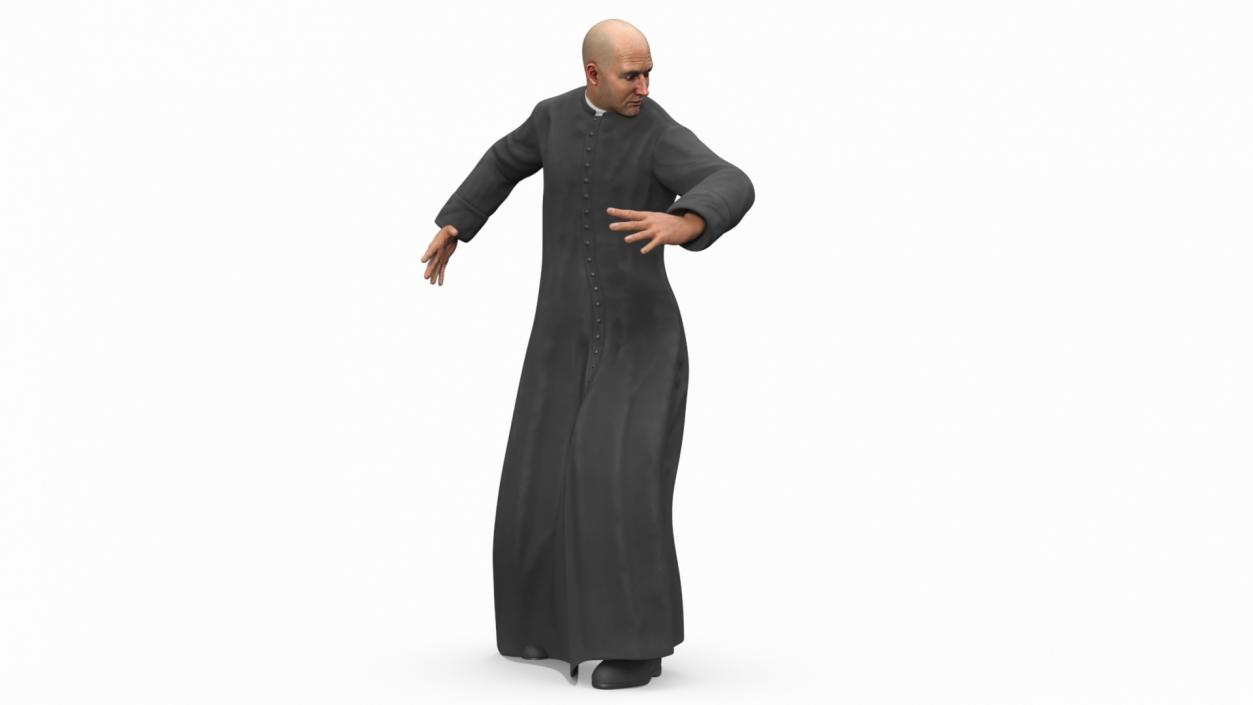 Catholic Priest Rigged 3D