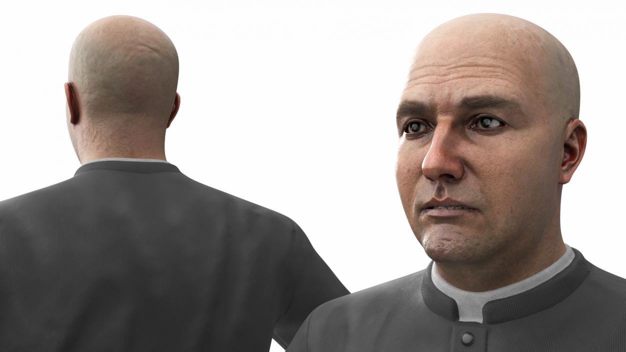 Catholic Priest Rigged 3D