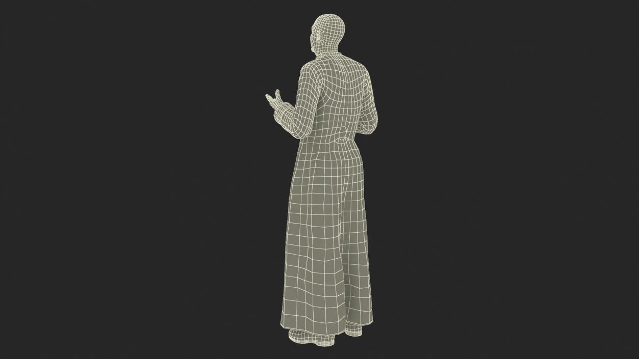 Catholic Priest Rigged 3D