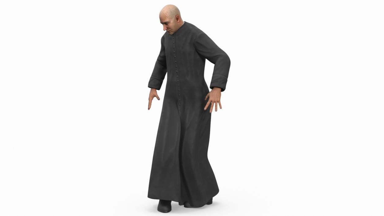 Catholic Priest Rigged 3D