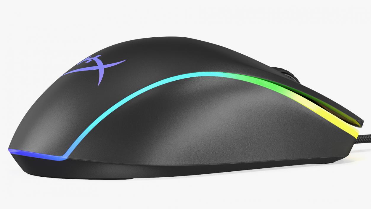 3D HyperX Pulsefire Surge RGB Gaming Mouse switched On