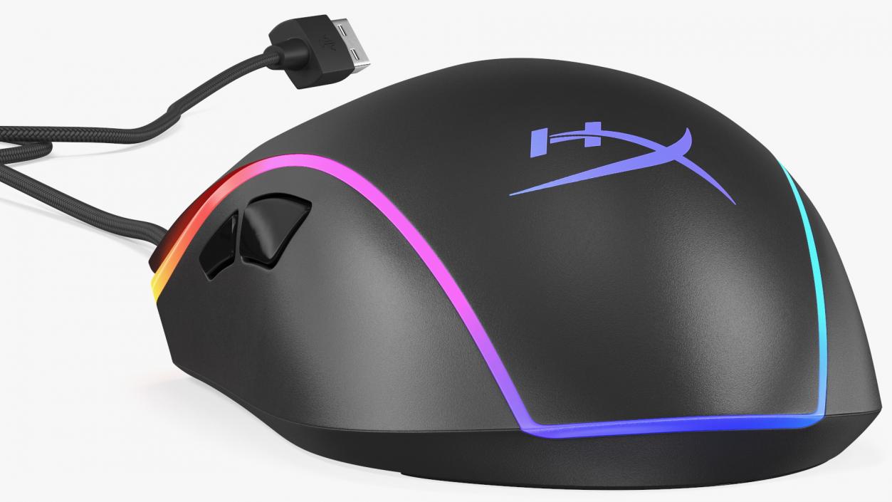 3D HyperX Pulsefire Surge RGB Gaming Mouse switched On