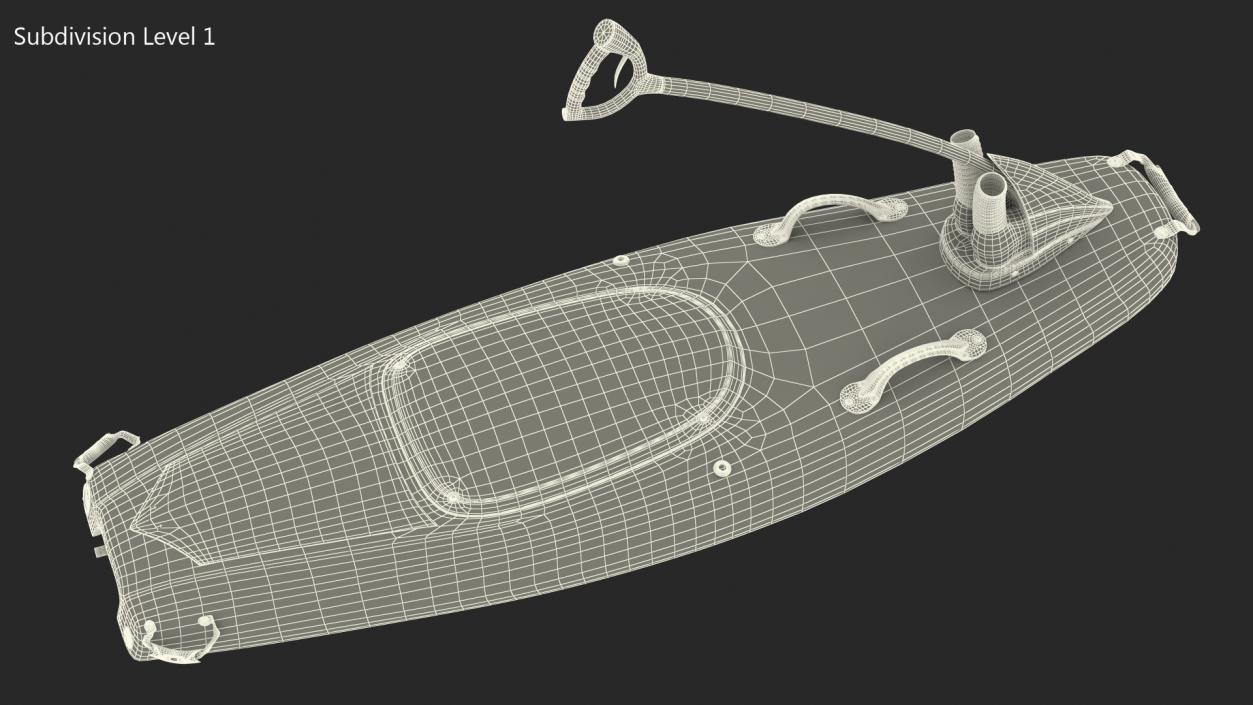 3D model Carbon Jet Surfboard